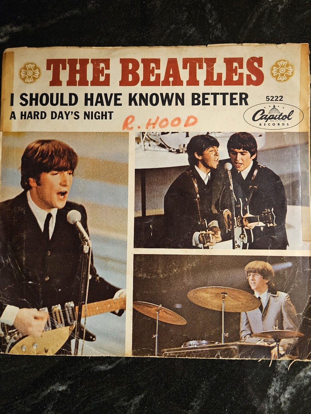 The Beatles 45 RPM - A Hard Day's Night, I Should Have Known Better 1964 Capital